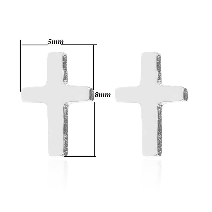 Wholesale Stainless Steel Cross Earrings JDC-ES-SS011