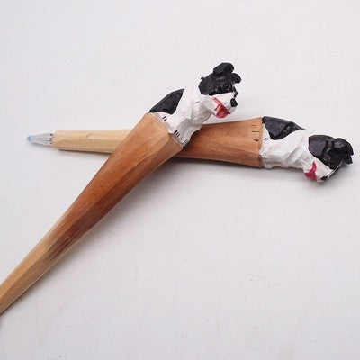 Polpe de bolsillo al por mayor Pen bambú tallado de madera Pena Panda Pen Pen Moq≥3 JDC-BP-Shid001