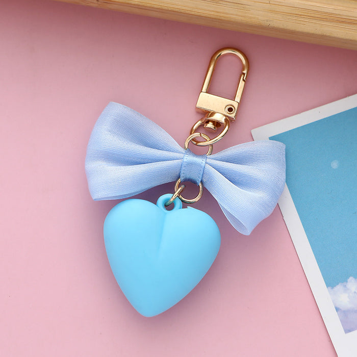 Wholesale Keychains For Backpacks bow acrylic keychain cute girl MOQ≥2 JDC-KC-JRen002