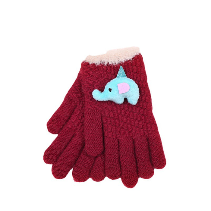 Wholesale Gloves Cashmere Wool Kids Warm Gloves JDC-GS-JiaT006
