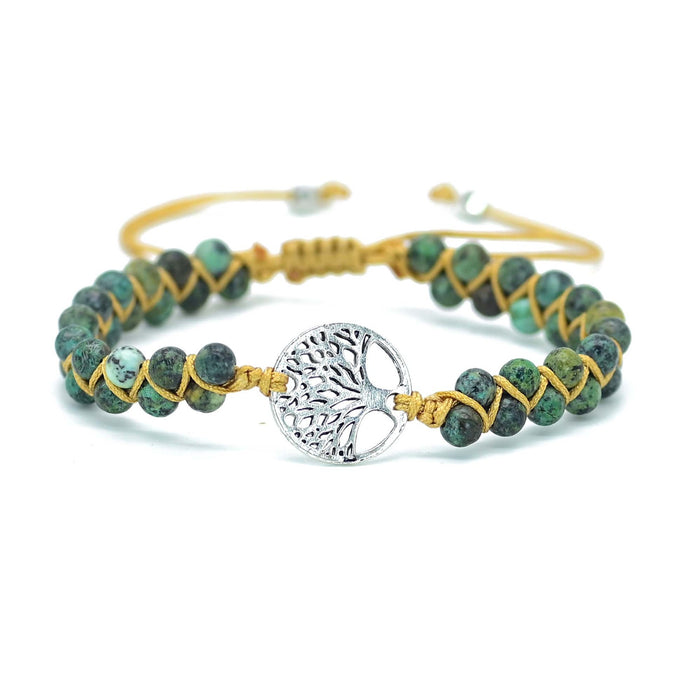 Wholesale Bracelet Stone Tree of Life Hand Jewelry MOQ≥2 JDC-BT-JinL003