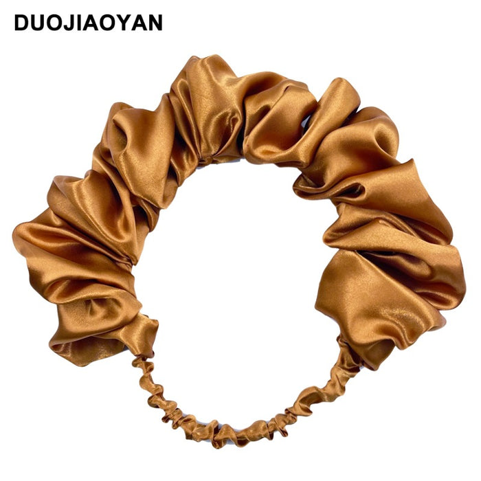 Tabla de cabello al por mayor Dingbule Dingbule plisado elástico estirado estirado sólido color jdc-hd-jiaoy021