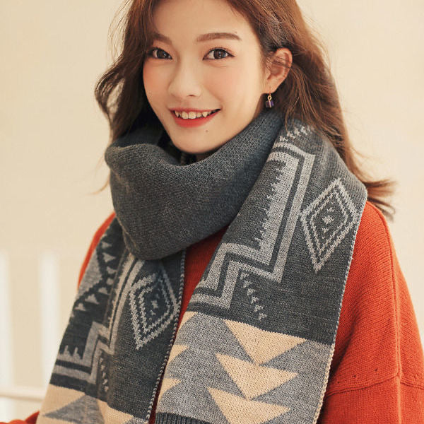 Wholesale Scarf Polyester Cotton Autumn and Winter Soft Thicker Comfortable JDC-SF-hengc002