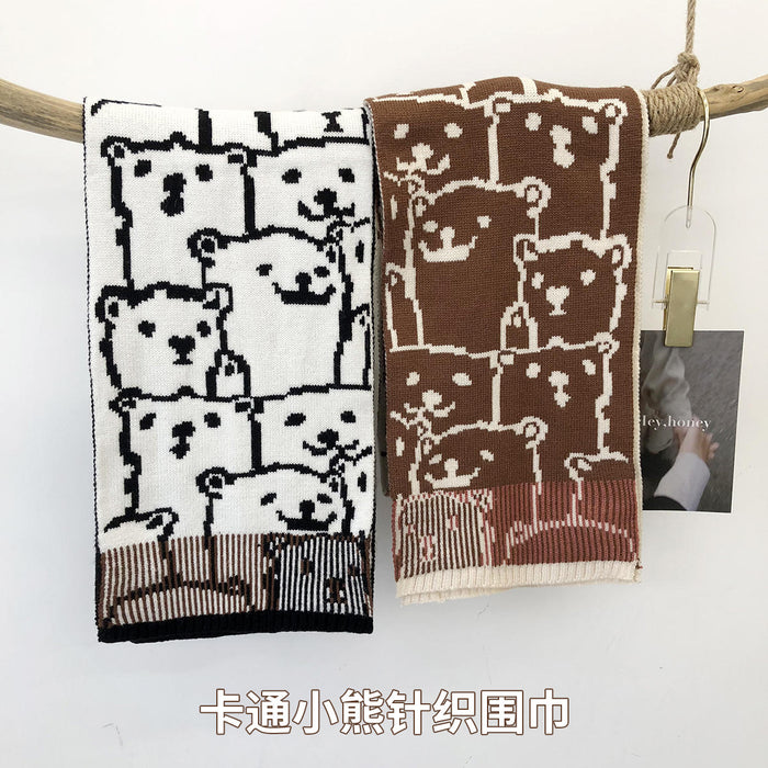 Wholesale Scarf Wool Cute Funny Bear Crocodile Knitted Scarf JDC-SF-Manyue007