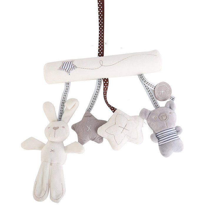 Wholesale Rabbit Plush Toy Music Safety Seat Pendant Baby Toys JDC-FT-HuiB001