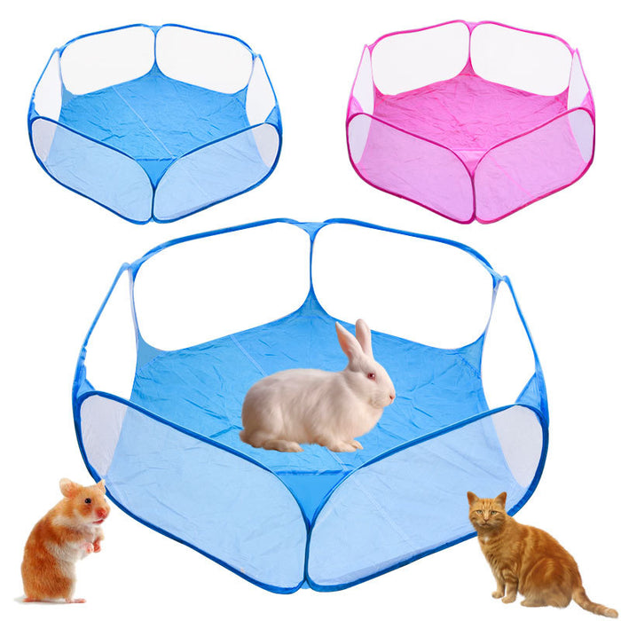 Wholesale Small Animal Outdoor Pens Hutches Polyester Cloth Pet Fence JDC-PD-AiLi001