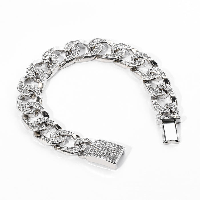 Wholesale Hip Hop Cuban Chain Bracelet MOQ≥5 JDC-BT-ShaoH004