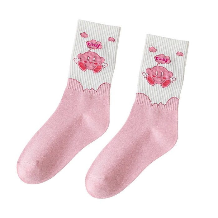 Wholesale Socks Cotton Cute Pink Cartoon Socks JDC-SK-MZX014