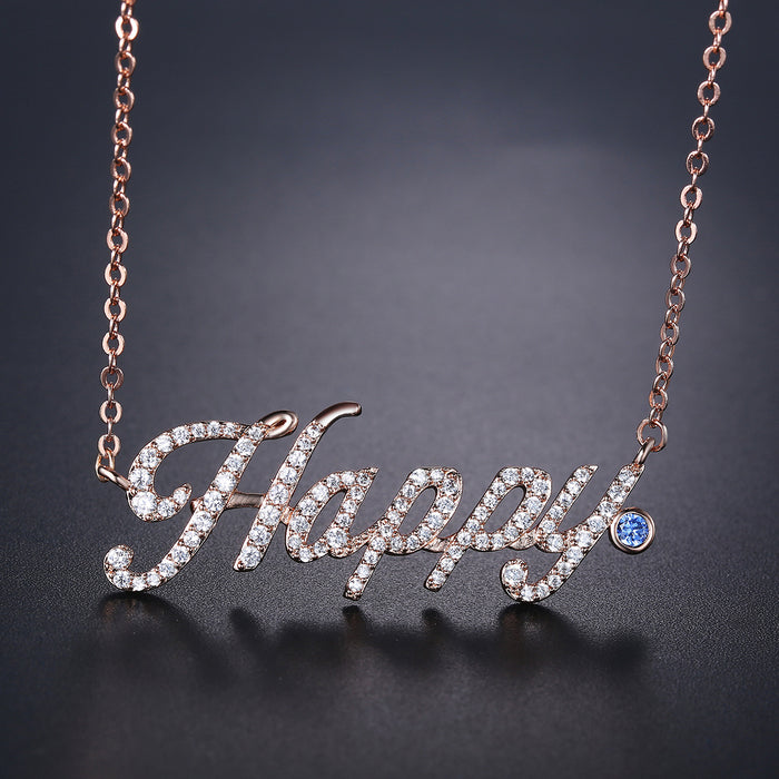 Wholesale letter diamond pendant necklace for women JDC-NE-TLS001