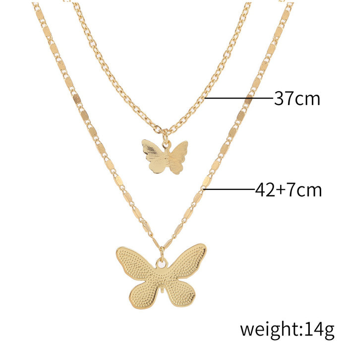 Wholesale Accessories Butterfly Clavicle Chain Simple ins Pearl Butterfly Necklace JDC-NE-ManY002