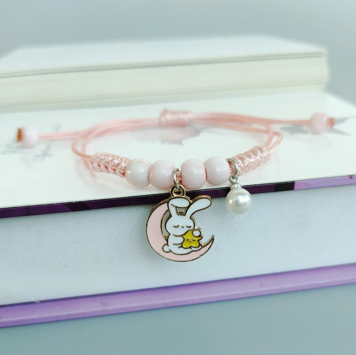 Wholesale Cute Cartoon Moon Rabbit Bracelet Jewelry JDC-BT-XiangZ005