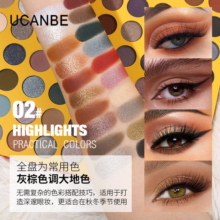 Wholesale 72 Colors Macaron Color Earth Color Pearl Matte Eyeshadow Palette JDC-EY-UC004