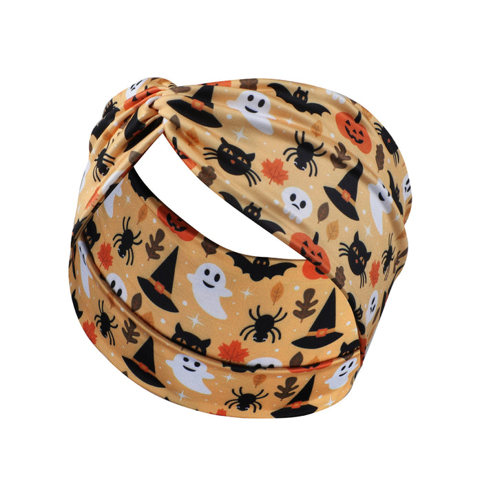 Wholesale Headband Cloth Sweat Sports Yoga Headband Halloween MOQ≥2 JDC-HD-FanE003