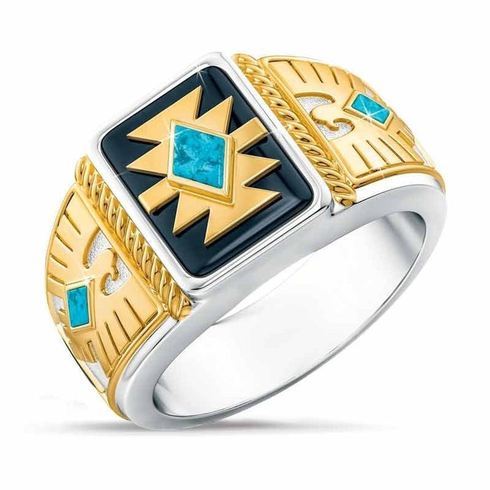 Wholesale Square Symbol Rings European and American Style Rings JDC-RS-WN135