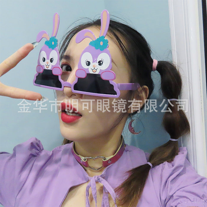 Jewelry WholesaleWholesale cartoon bunny ears birthday funny glasses JDC-SG-MingK010 Sun Glasses 明可 %variant_option1% %variant_option2% %variant_option3%  Factory Price JoyasDeChina Joyas De China