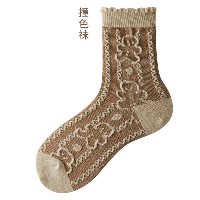 Wholesale Socks Wool Cute Cartoon College Wind Pile Pile Socks MOQ≥5 JDC-SK-JiaF007
