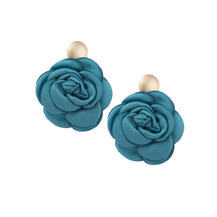 Wholesale design rose exaggerated high quality earrings  MOQ≥3 JDC-ES-XLH002