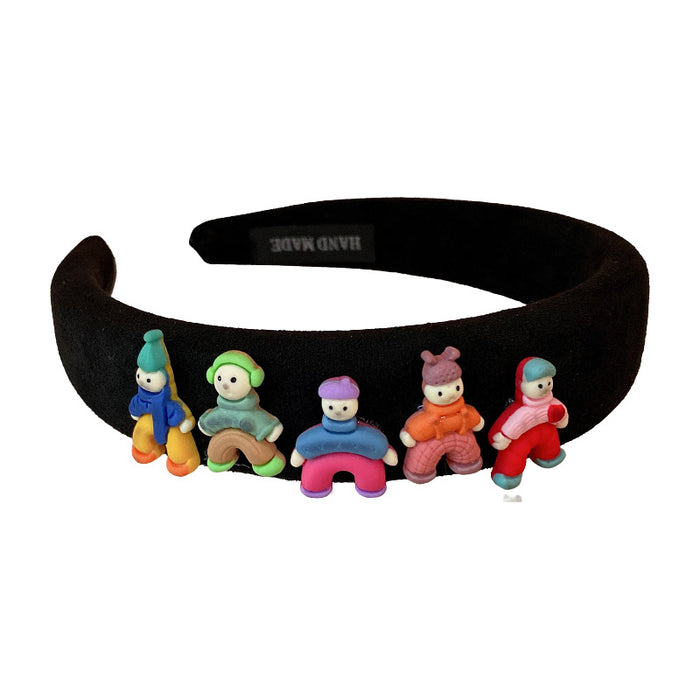 Wholesale Headband Cloth Acrylic Colored Cartoon Characters JDC-HD-Fengm001