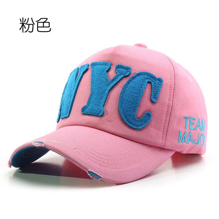 Wholesale hat letter embroidery washed distressed frayed baseball cap JDC-FH-TLa006