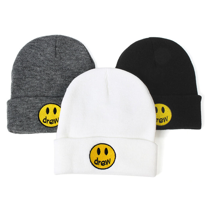 Wholesale Hat Wool Smiley Face Warm Knitted Hat (F) JDC-FH-GSYH213