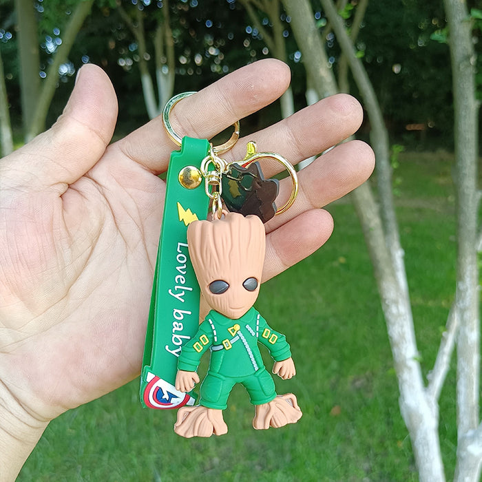 Wholesale Keychain PVC Cute Cartoon Doll Pendant MOQ≥3 JDC-KC-YChaang012