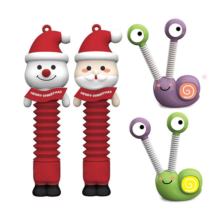 Wholesale Toys Christmas Doll Telescopic Tube Sensory Decompression MOQ≥3 JDC-FT-FFS001