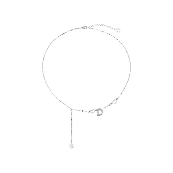 Wholesale Necklace Titanium Steel Pearl Splicing Clavicle Chain JDC-NE-YouZ001