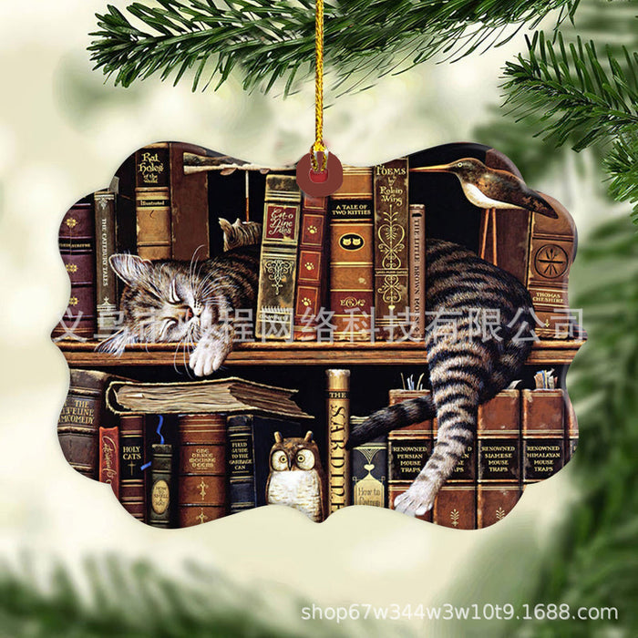 Libro de libros al por mayor Lectura de la lectura Decoración del árbol de Navidad MOQ≥2 JDC-DCN-CHIC003