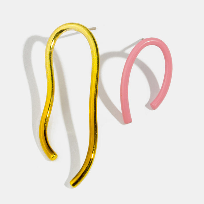Wholesale Earrings Alloy Color Plated Geometric Shape MOQ≥2 JDC-ES-KenJ011