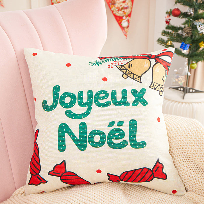 Casa de almohada al por mayor Poliéster Impreso Árbol de Navidad JDC-PW-RRL005