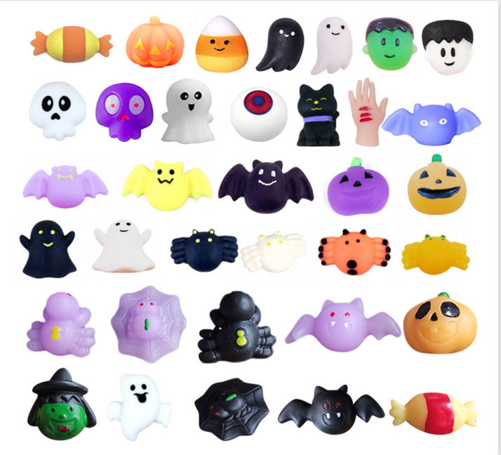 Wholesale Toys TPR Halloween Christmas Dumplings Vent Small Toys Pack Of 24 MOQ≥2 JDC-FT-TYS004