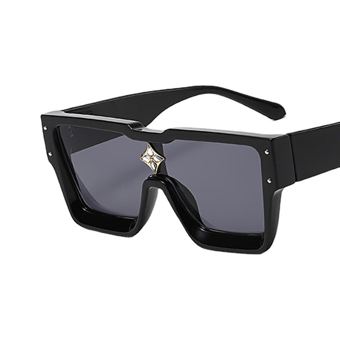 Wholesale Sunglasses Resin Lenses Square PC Frames MOQ≥2 (F) JDC-SG-QiC004