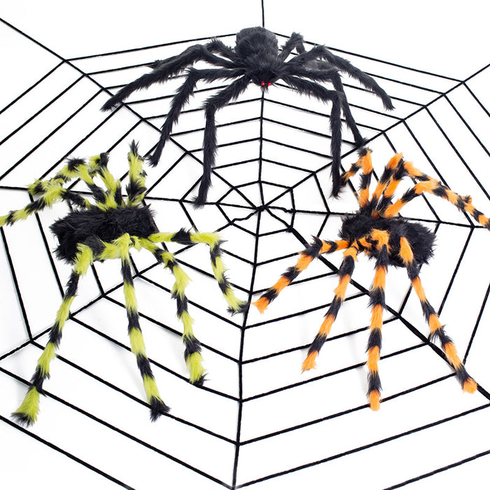 Wholesale Decoration Halloween Spider Plush Spider Web JDC-DCN-DianC003