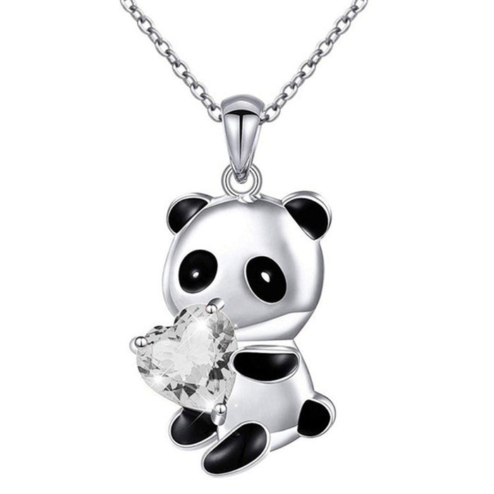 Wholesale jewelry cute panda necklace JDC-NE-XunO035