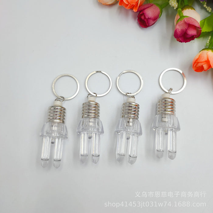 Wholesale Keychains Plastic White Light U Shape Bulb LED MOQ≥2 JDC-KC-EnC007