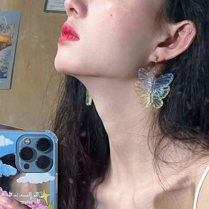 Wholesale wild fairy butterfly earrings JDC-ES-Xinx001