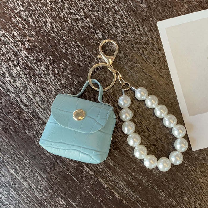 Wholesale Keychain PU Pearl Mini Bag Keychain MOQ≥3 JDC-KC-Jinf002
