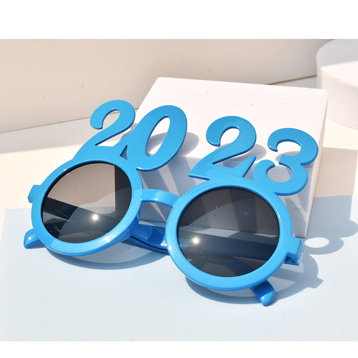 Wholesale Sunglasses PC 2023 Digital Glasses Modeling New Year's Eve Celebration Party JDC-SG-SFY004
