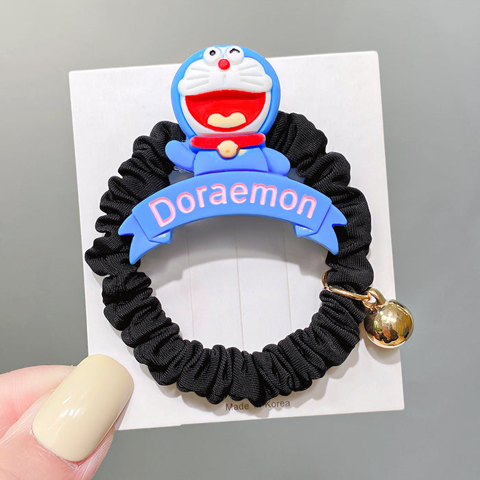 Wholesale cartoon kt cat letter brand hair ring fabric pleated small intestine ring JDC-HS-HShi001