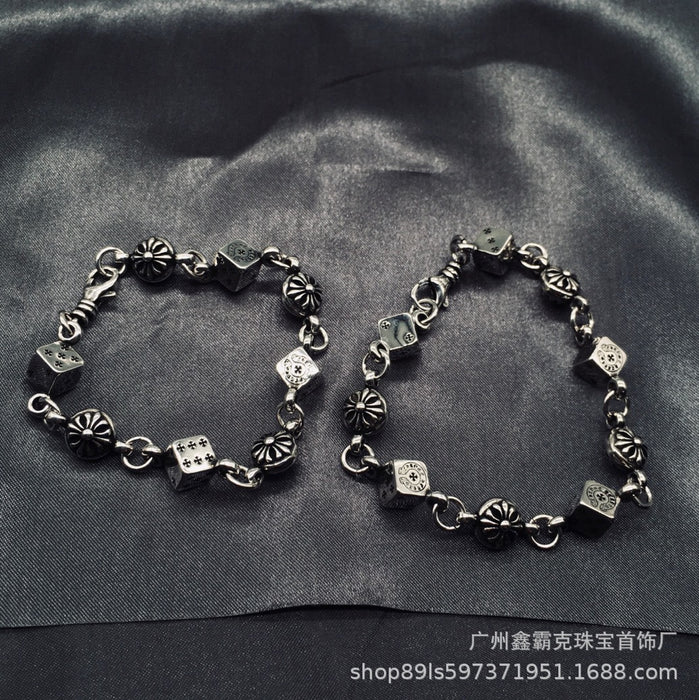Wholesale Bracelet Copper Cross Dice Couple Trend JDC-BT-XBK001