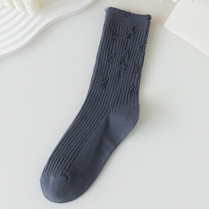 Wholesale Sock Cotton Sweat Absorbing Socks Hole Socks MOQ≥2 JDC-SK-CYu023