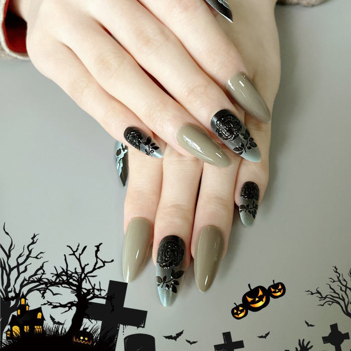 Wholesale nail pieces Halloween Scary Finger Decorations A box of 24 pieces JDC-NS-anm002