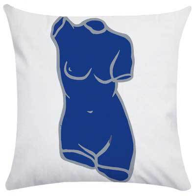 Wholesale Pillowcase Plush Art Abstract Blue MOQ≥2 JDC-PW-Yunhan001