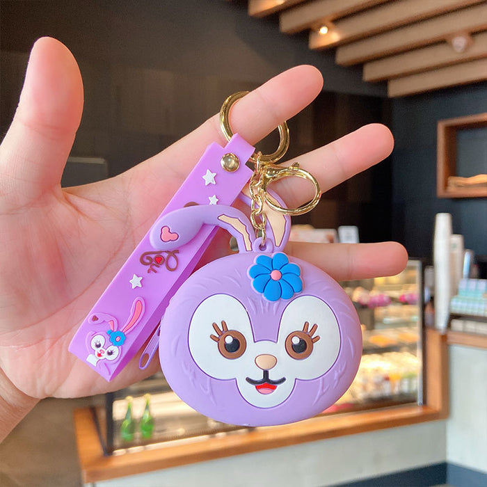 Wholesale cartoon silicone coin purse key chain JDC-KC-YDao013