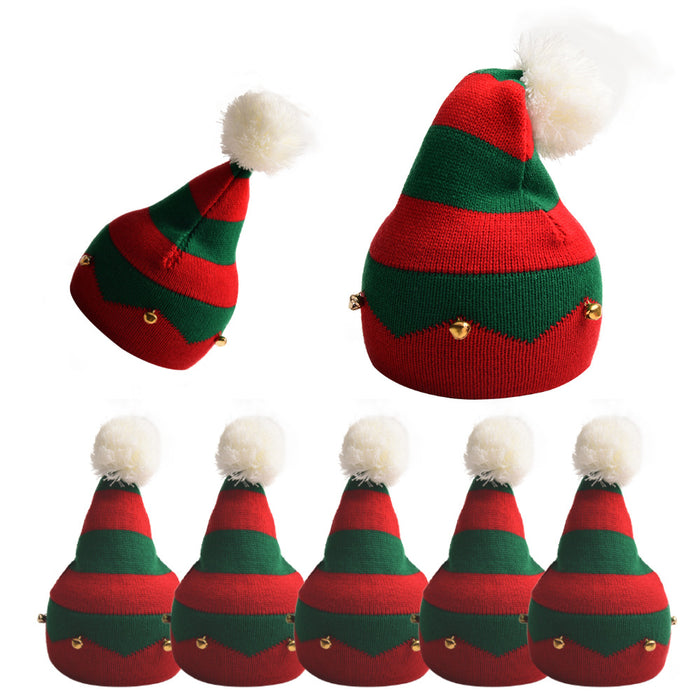 Wholesale Fashion Hat Cotton Christmas Fur Ball Bells Kids Knitted Hat JDC-FH-WenR021