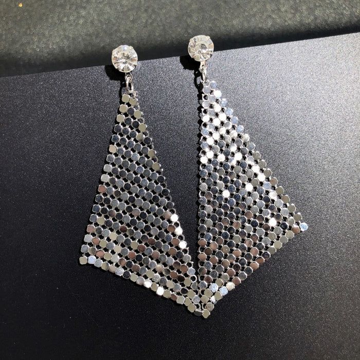 Jewelry WholesaleWholesale Sequin Alloy Silver Plated Gold Plated Earrings JDC-ES-Luox002 Earrings 洛湘 %variant_option1% %variant_option2% %variant_option3%  Factory Price JoyasDeChina Joyas De China