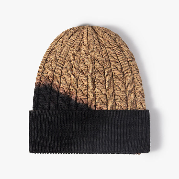 Wholesale Hat Cotton Winter Warm Tie Dye Knitted Hat JDC-FH-MAC009