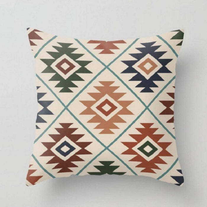 Wholesale Simple Geometric Pattern Cotton Linen Pillowcase MOQ≥3 JDC-PW-Yuer006