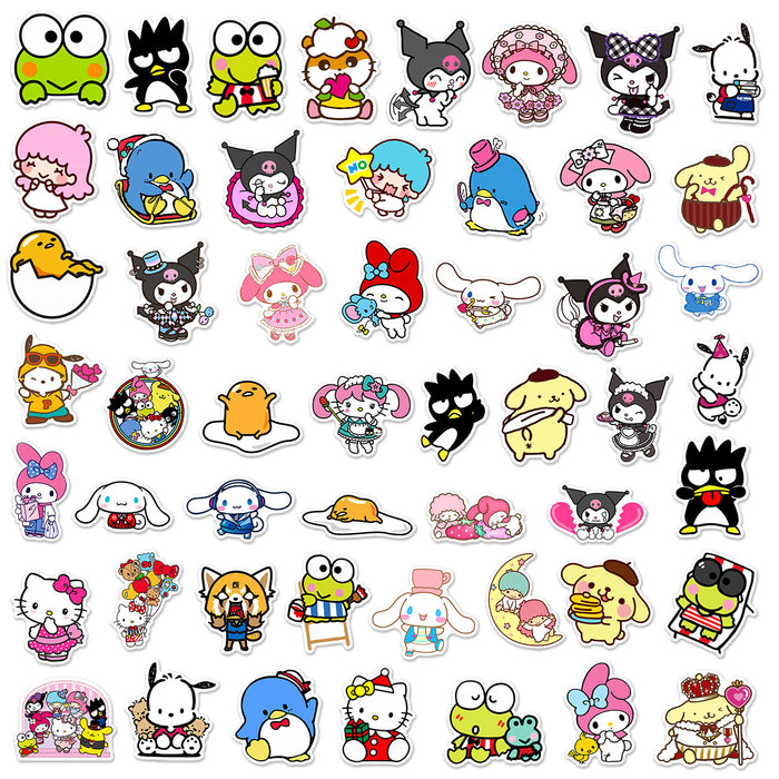Wholesale Stickers PVC Waterproof Cute Cartoon 50 Stickers MOQ≥3 (S) JDC-ST-HQiao004