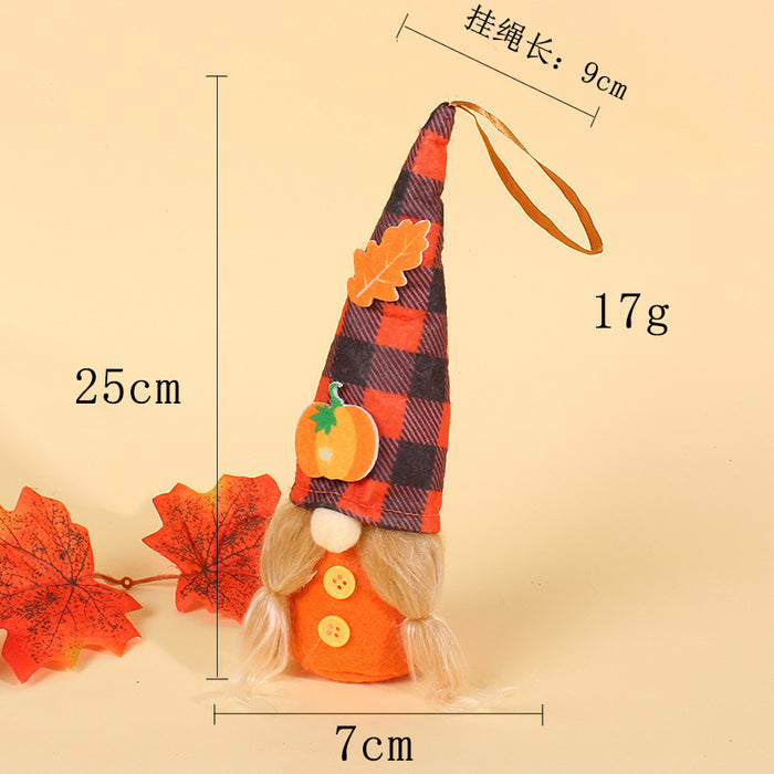 Wholesale Ornament Cloth Thanksgiving Faceless Doll JDC-OS-GangL036